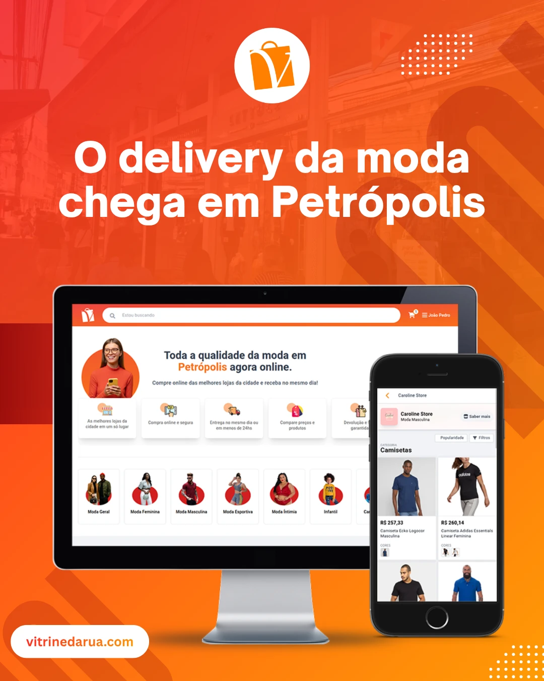 Loja teste teste no Vitrine da Rua